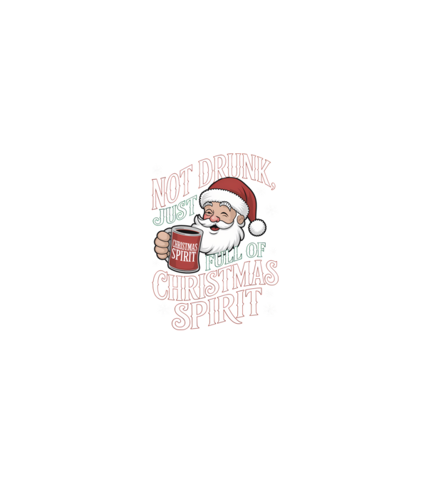 Christmas Spirit Santa model nisipiu pe tricou