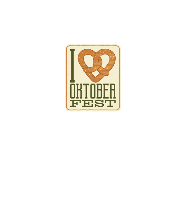 I Love Oktoberfest model negru pe tricou