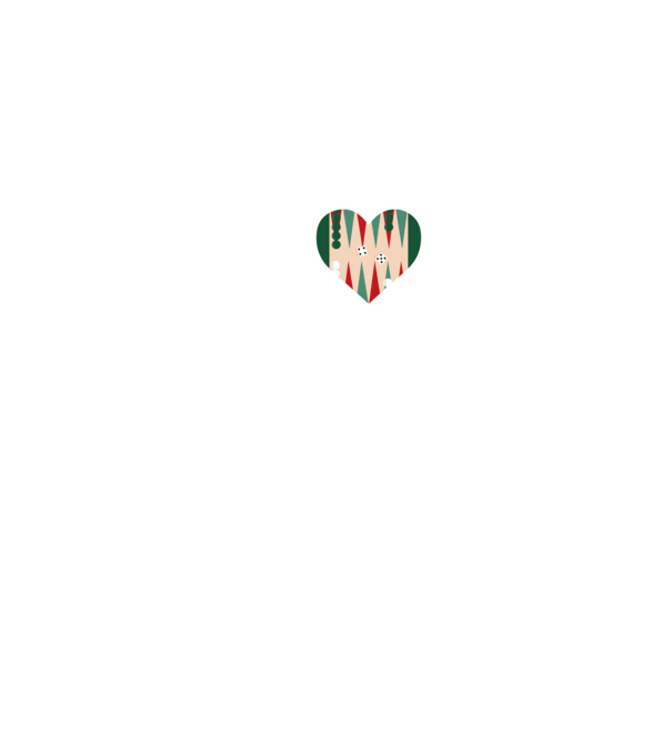 Love Backgammon model gri pe tricou