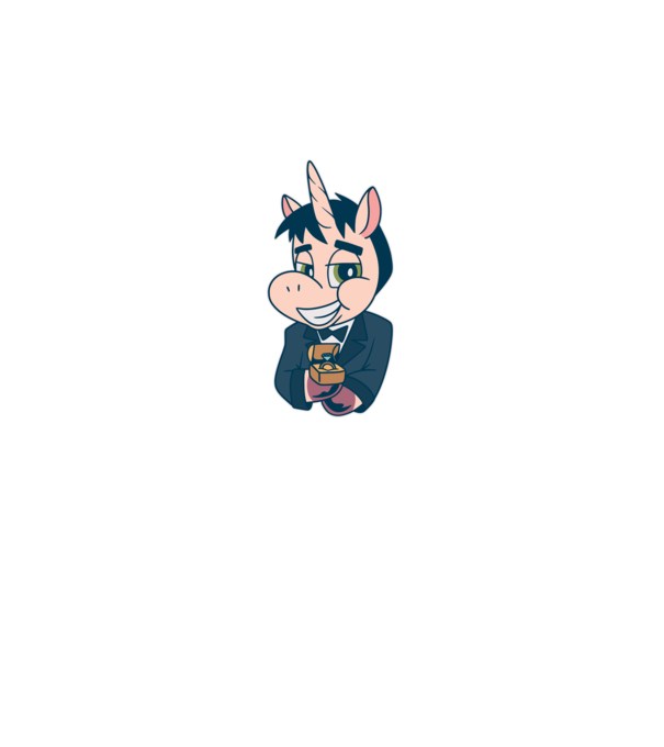 Mire unicorn model albastru regal pe tricou