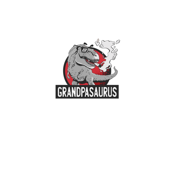 Grandpasaurus T-rex model negru pe tricou