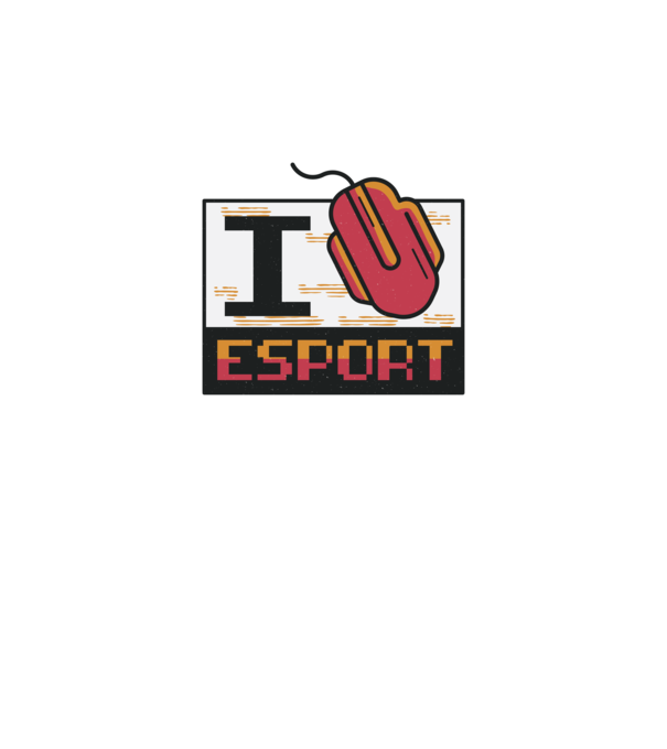 I love Esport model gri pe tricou