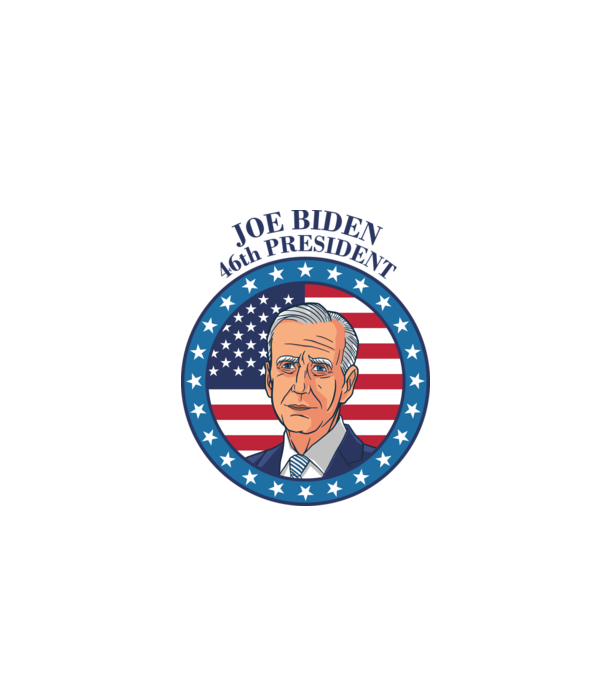 Joe Biden cel de-al 46-lea președinte al SUA model alb pe tricou
