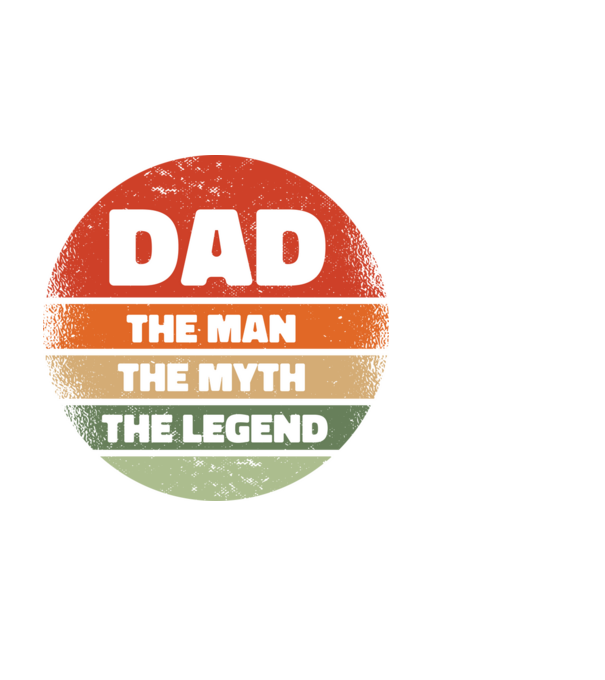 Dad The Man The Myth The Legend model negru pe tricou