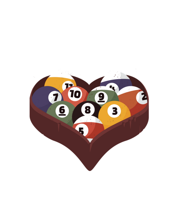 I break hearts - Biliard model alb pe tricou