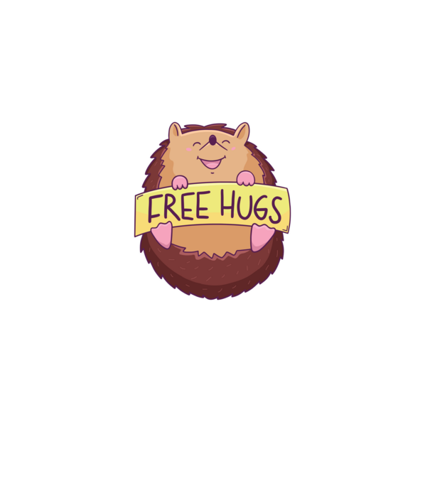 Free Hugs Arici model gri pe tricou