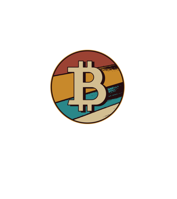 Bitcoin retro model negru pe tricou
