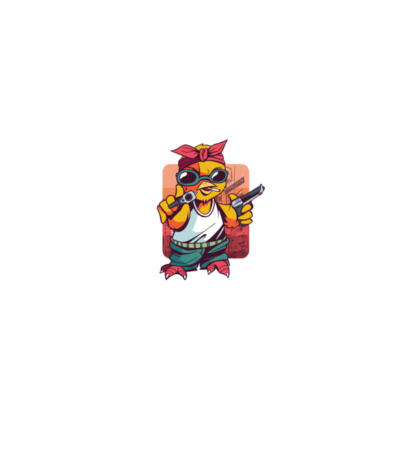 Pew Pew Pew Madafakas Pui model negru pe tricou