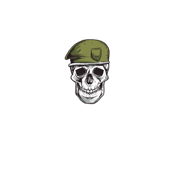 Craniu Soldat model gri pe tricou
