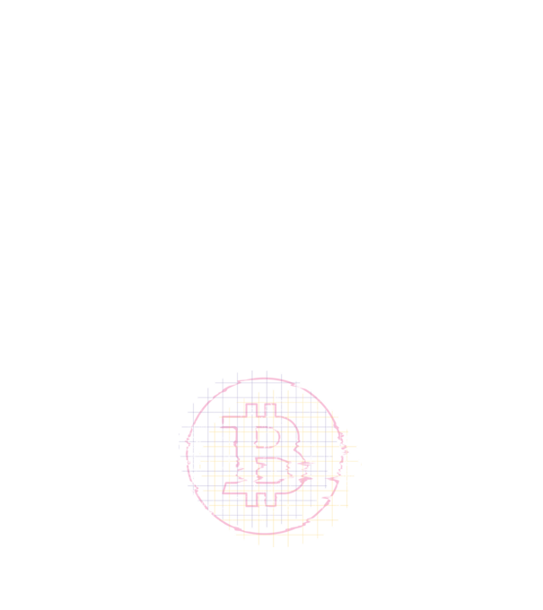 Bitcoin Glitch model alb pe tricou