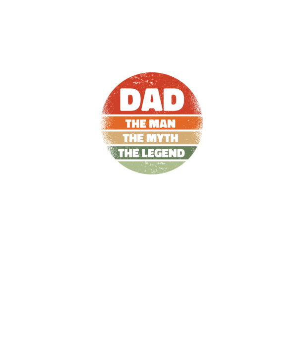Dad The Man The Myth The Legend model negru pe tricou