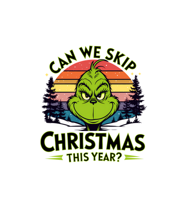 Can we skip christmas this year model alb pe tricou