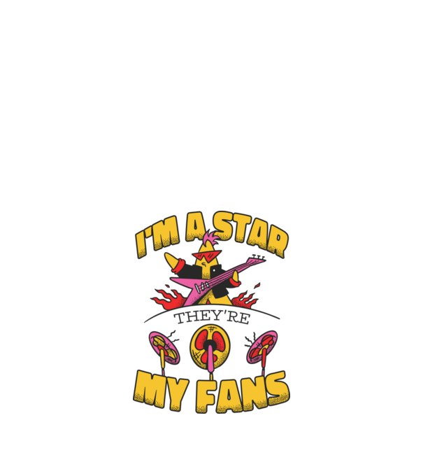 'I''m a Star, They''re my Fans' model alb pe tricou