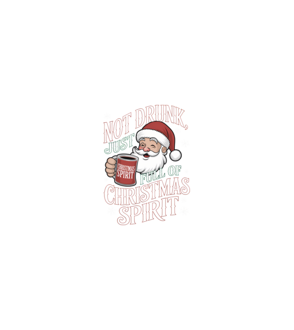 Christmas Spirit Santa model nisipiu pe tricou