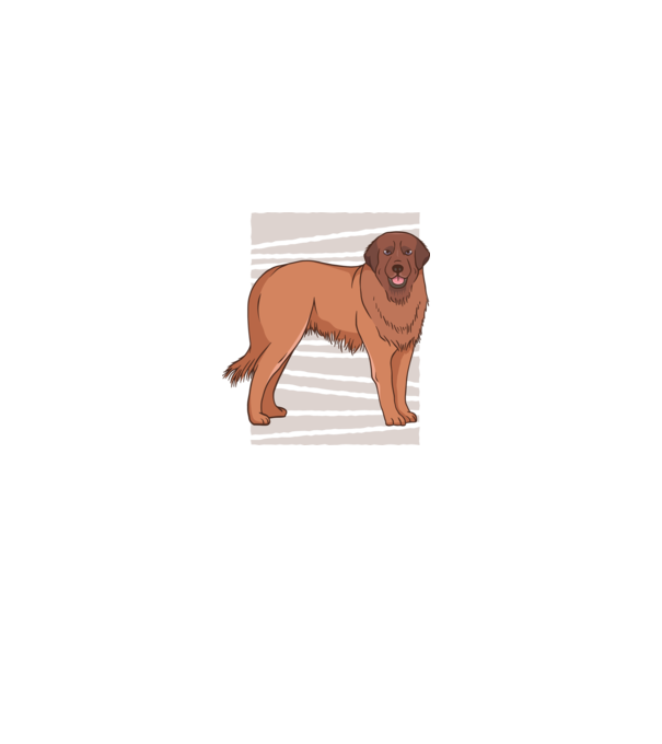 Câine ciobănesc Leonberg model negru pe tricou