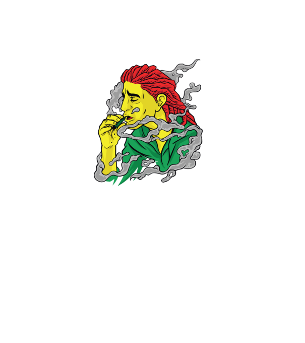 Dreadlock model negru pe tricou
