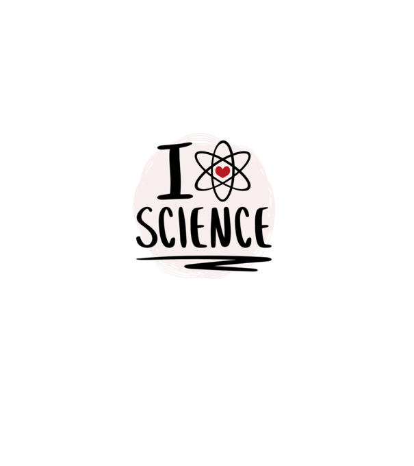 I Love Science știință model roșu pe tricou