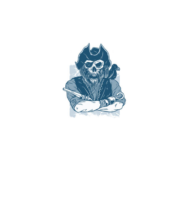 Pirat model negru pe tricou