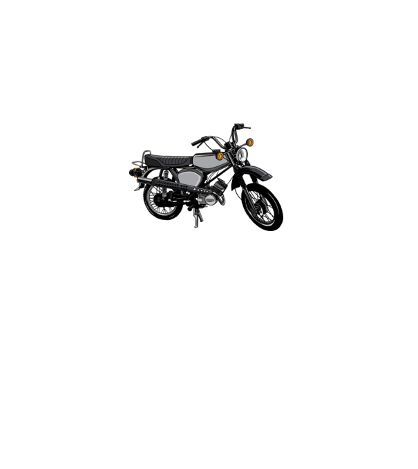 Motocicletă model gri pe tricou