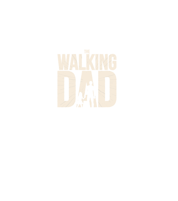 The Walking Dad model negru pe tricou