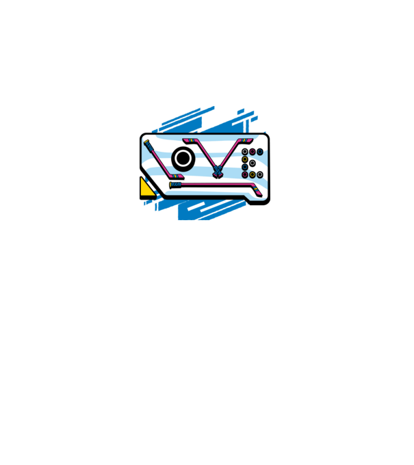 Love Hockey model alb pe tricou