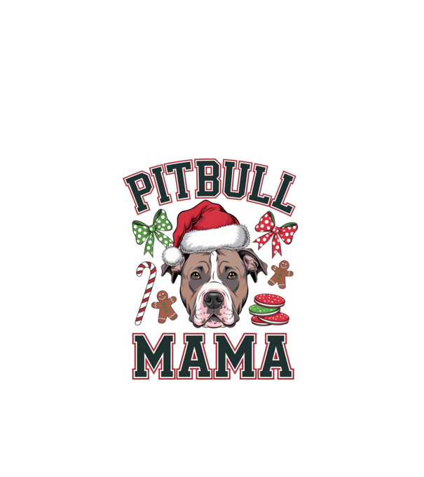 Pitbull Mama model alb pe tricou