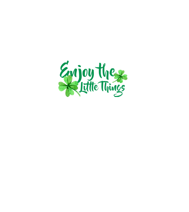 Enjoy the little things model negru pe tricou