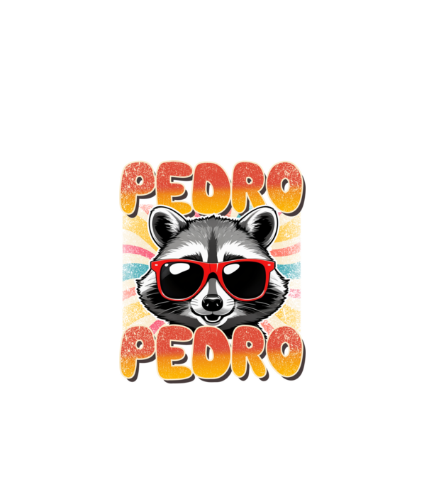 Pedro Pedro groovy retro model negru pe tricou