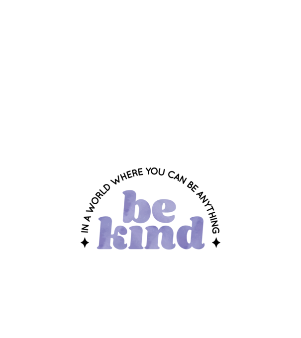 Be kind model alb pe tricou