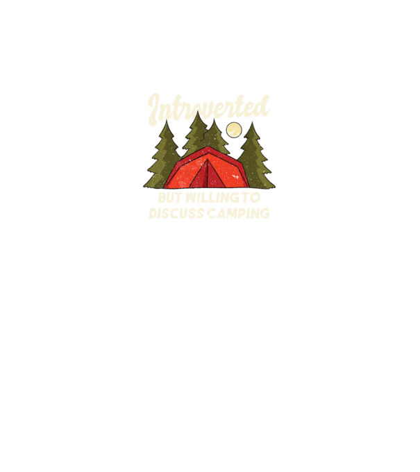 Camping Introvertit model gri pe tricou