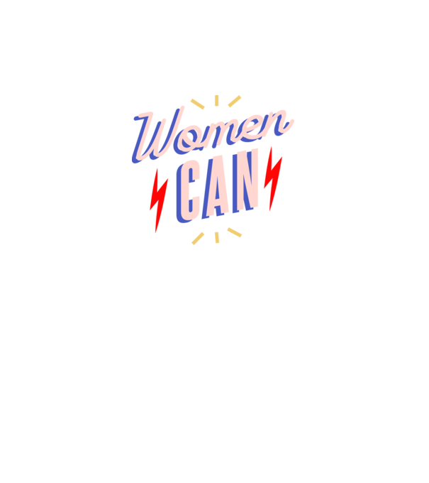 Women Can de Ziua Femeii model negru pe tricou
