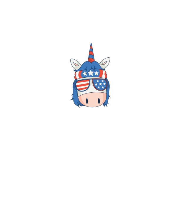 SUA unicorn model negru pe tricou