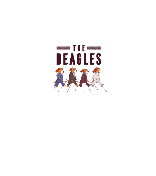The Beagles model gri pe tricou