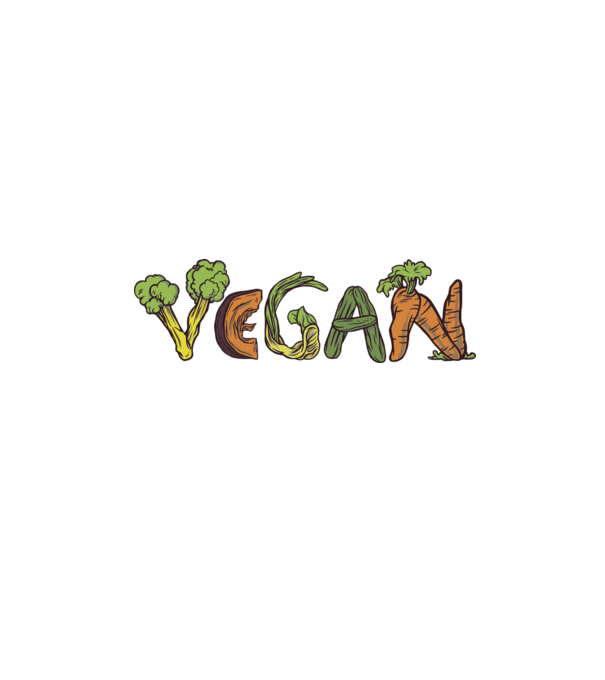 Inscripție legume vegan model alb pe tricou