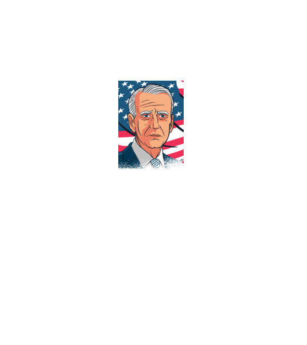 Joe Biden USA model gri pe tricou