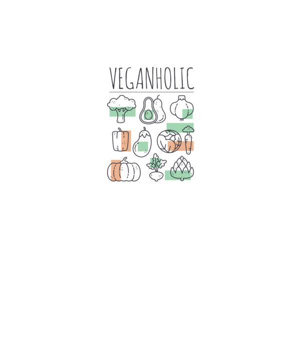 Veganholic model gri pe tricou
