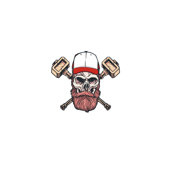 Craniu Viking model gri pe tricou
