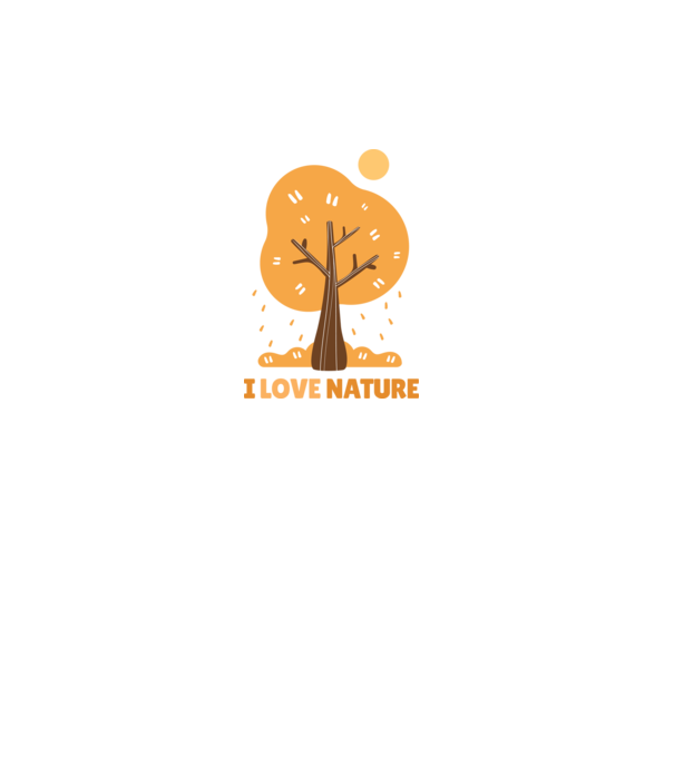 I Love Nature model turcoaz pe tricou
