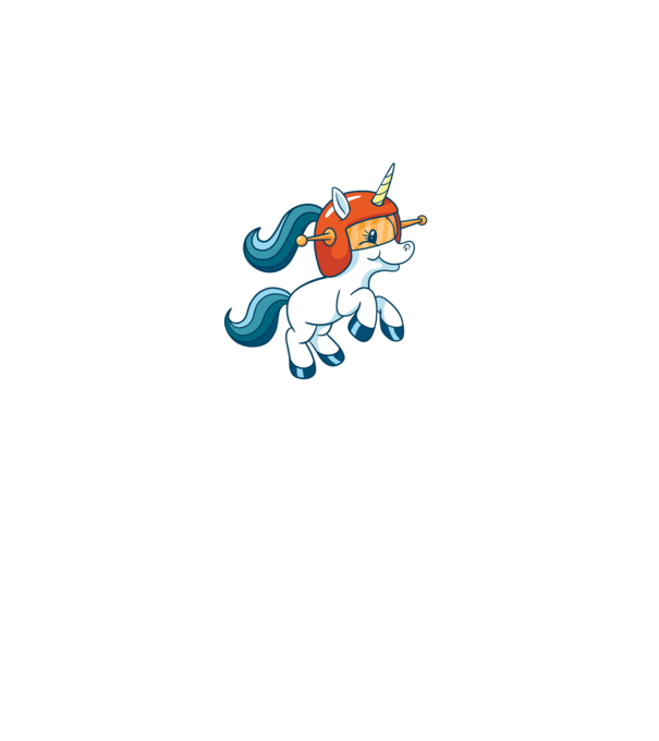 Unicorn Astronaut model negru pe tricou