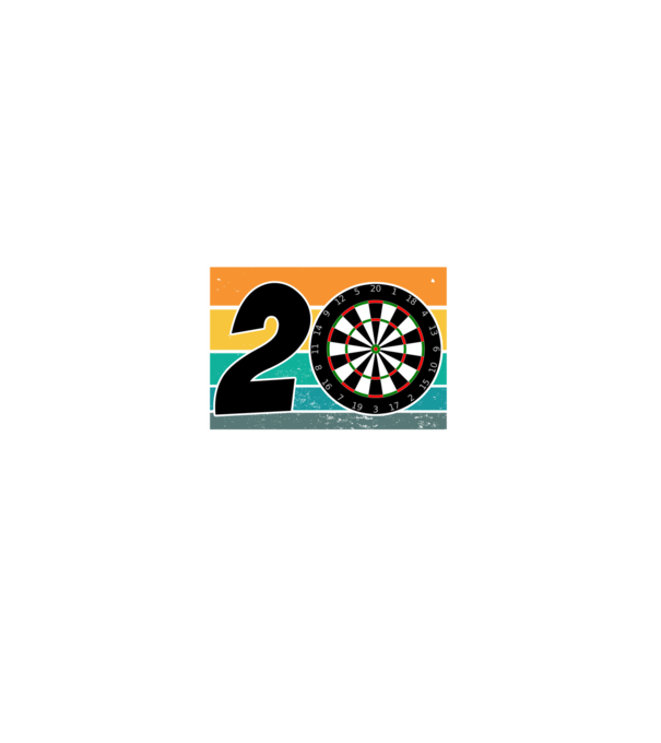 'I''m not 20 I''m double 10 darts birthday' model negru pe tricou