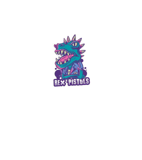Rex Pistols model negru pe tricou