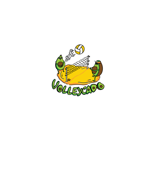 Avocado Volei model albastru deschis pe tricou