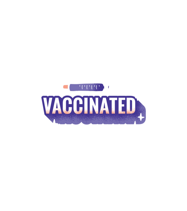 Vaccinat model negru pe tricou