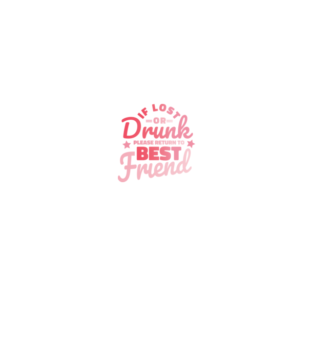 If los or drunk please return to Best Friend model negru pe tricou