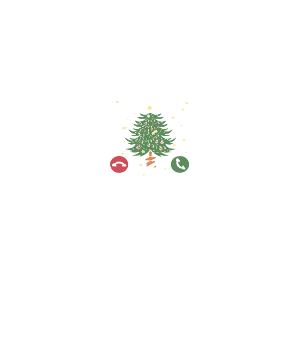 Christmas is calling model negru pe tricou
