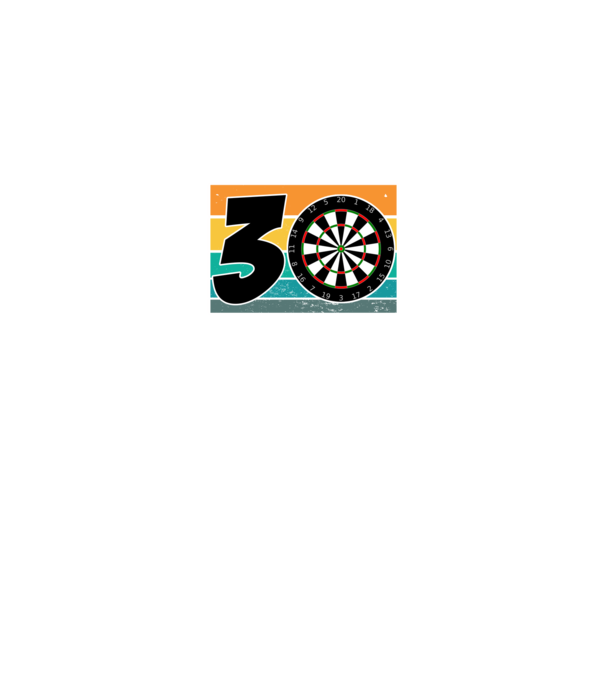 'I''m not 30 I''m double 15 darts birthday' model negru pe tricou