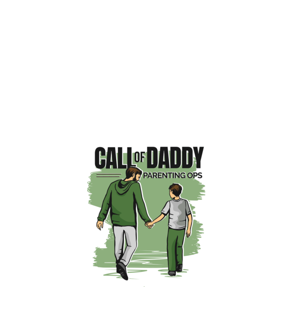 Call of Daddy - Pentru tata model nisipiu pe tricou