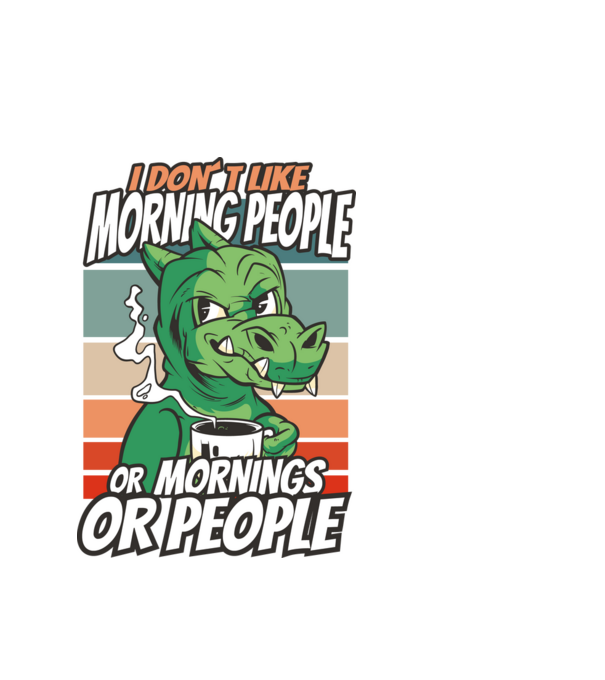 Urăsc diminețile și oamenii antisocial model alb pe tricou