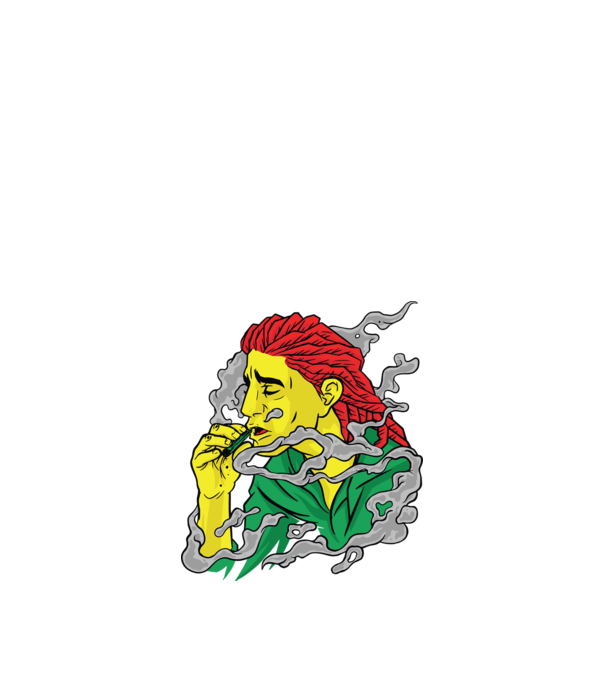 Dreadlock model negru pe tricou