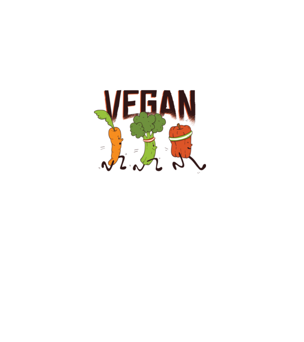 Legume vegan model alb pe tricou